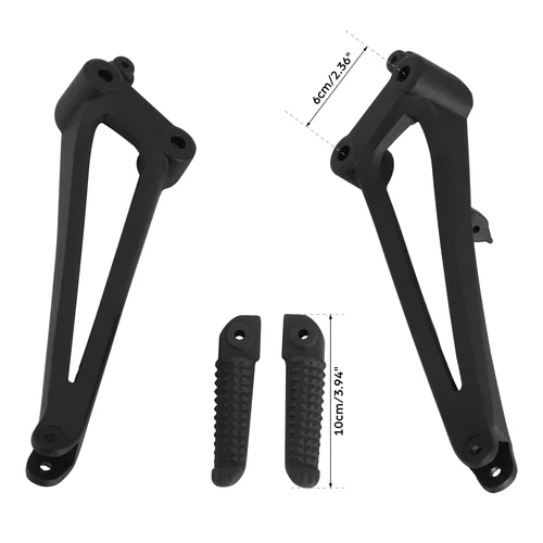 Imagen 2 del producto Estribos traseros para motocicleta, soporte de clavijas para Yamaha YZF R1 YZF-R1 2009-2014