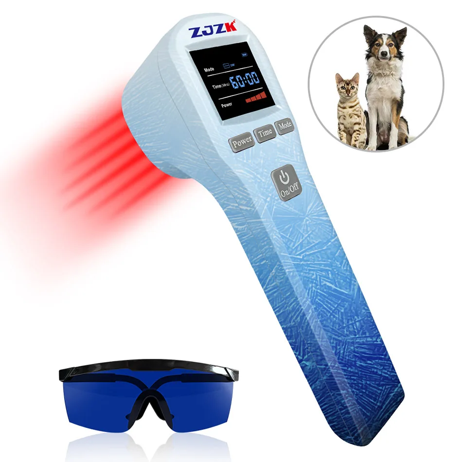 ZJZK Fasciitis Plantar Hombre Laser Physical Therapy Rehabilitation Devices 880mW 808nm 650nm With Continuous & Pulse Two Modes