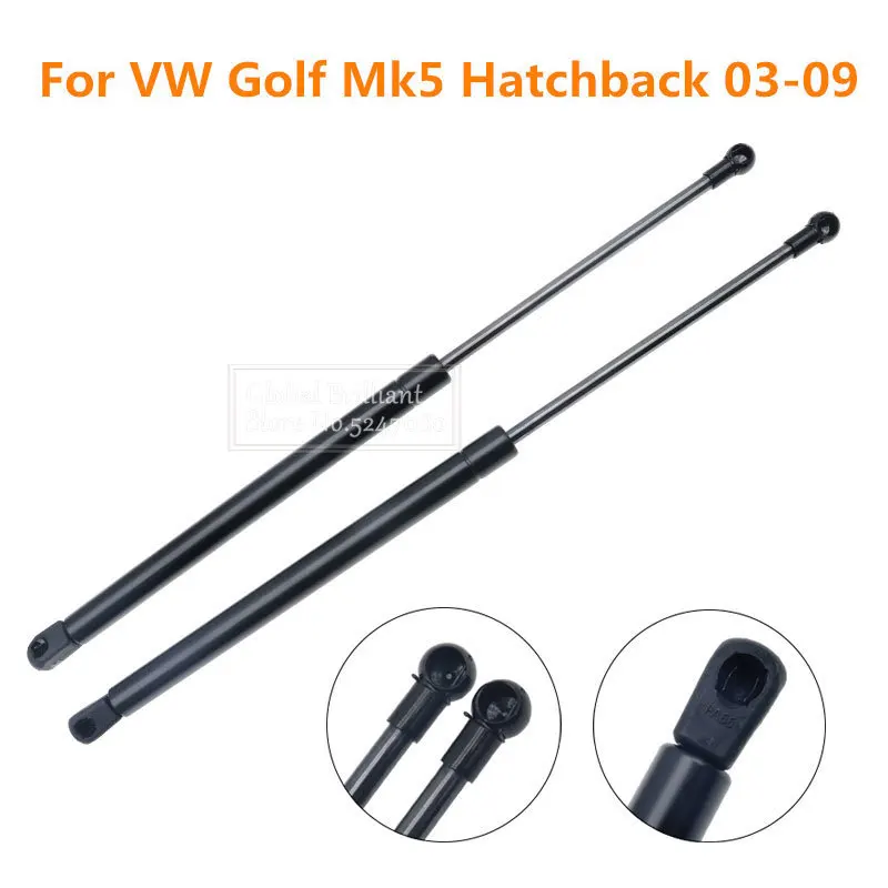 2Pcs Rear Truck Tailgate Tail Gate Boot Shock Gas Struts Lift Supports Bars For VW Golf MK5 Hatchback 2003-2009 1K6827550D