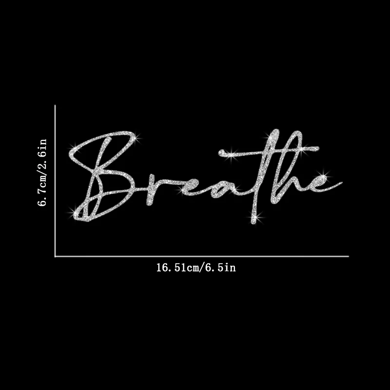 2pcs Breathe Vinyl Decal, Shiny Self-Adhesive Sticker for Cars, Laptops, Water Bottles, Door