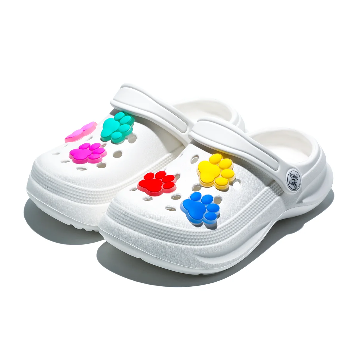 Kids Slip-On Clogs and Mules - Breathable, Waterproof, EVA Garden Shoes with Decorative Chain for Beach and Everyday Wear 168