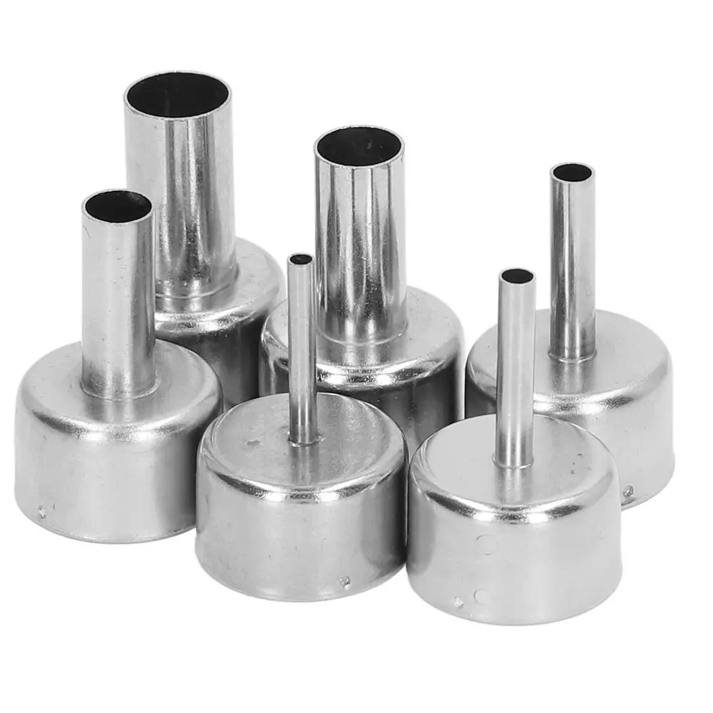 3/4/5/8/10/12mm 858D Hot Air Rework Station Nozzle Stainless Steel High Temperature for SMD Rework Station Accessory