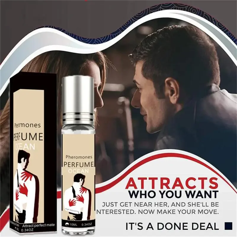 Perfume de feromonas sexuales para mujeres para atraer hombres estimulan la flirteo de larga duración socio íntimo aceite de Perfume corporal portátil