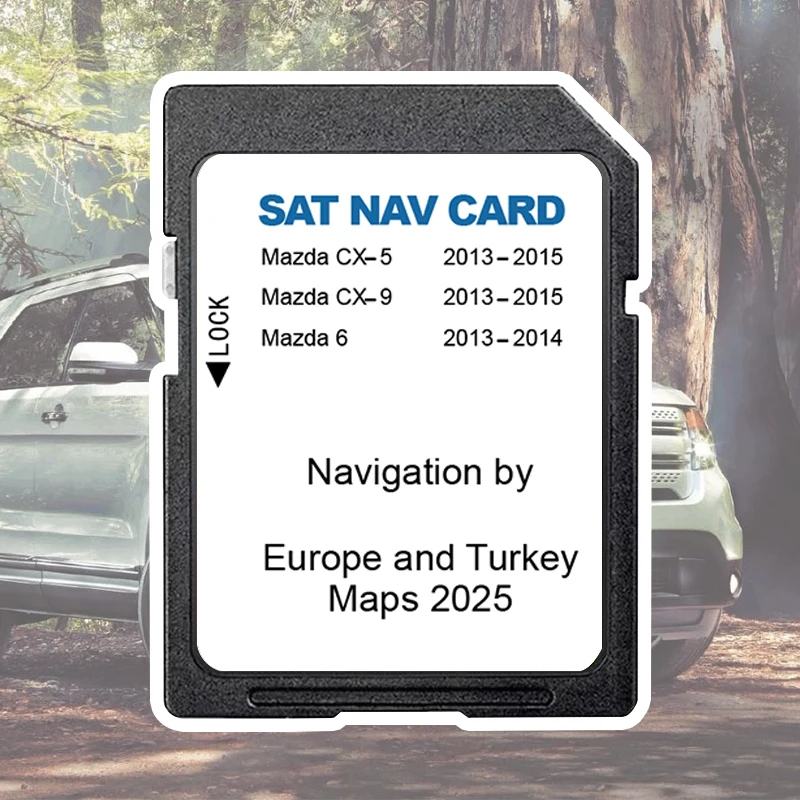

NB1 Navigation SD Card 8GB Sat Nav for Mazda 6 CX5 CX9 2025 EU Turkey UK GPS Map Version Card Navi Software Update Memory Card