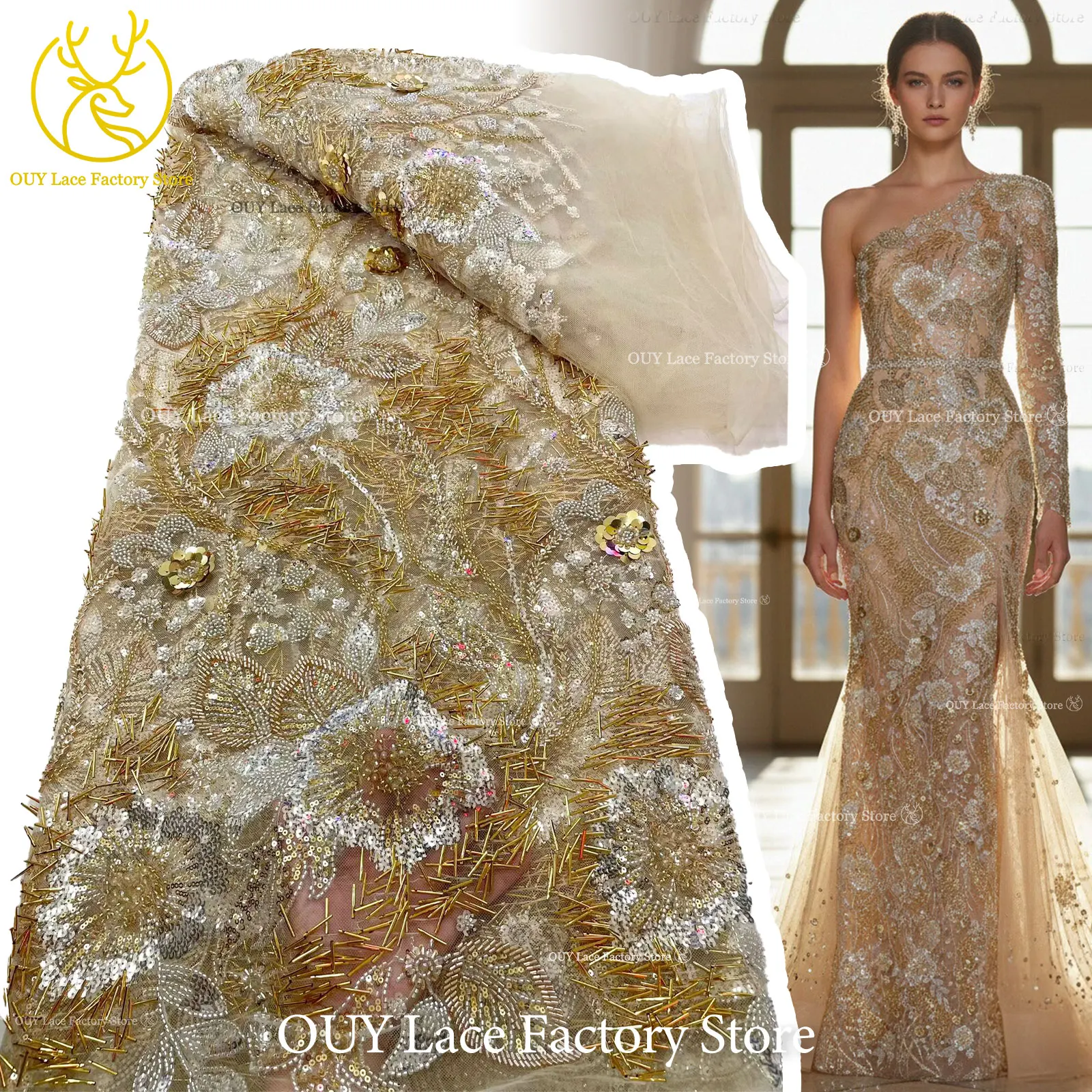 2026 Luxury African Mesh Embro - Wedding Dress Supply 评论和价格