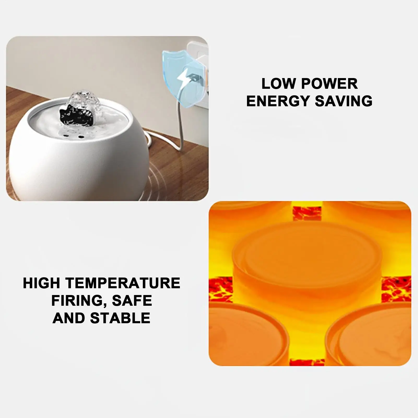 

1L Automatic Pet Water Fountain Rechargeable Electric Rechargeable Waterer Dispenser With Long-Lasting Filtered Sensor For Home