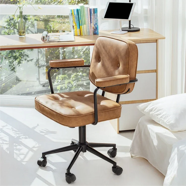 

Luxury PU PVC chair Single comfort level chair office chair with wheel