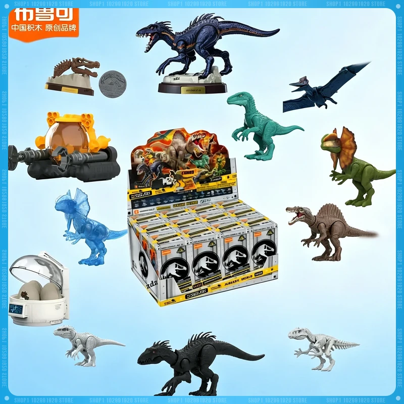 

New Blokees Jurassic Dinosaur Vol.3 Ornament Assembled Toy Dinosaur Collection Assembly Action Figure Plasitc Model Kit Figurine
