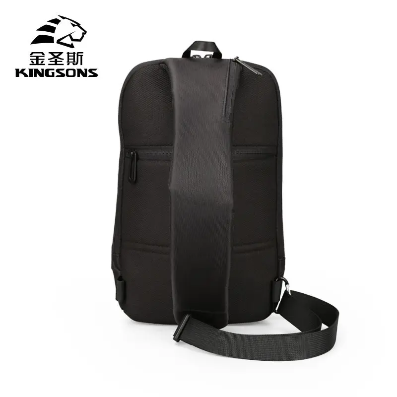 Kingsons Bolso para portátil de 13 pulgadas, bandolera de un solo hombro, bolso de pecho para hombre, bolso cruzado pequeño impermeable.jpg_.webp