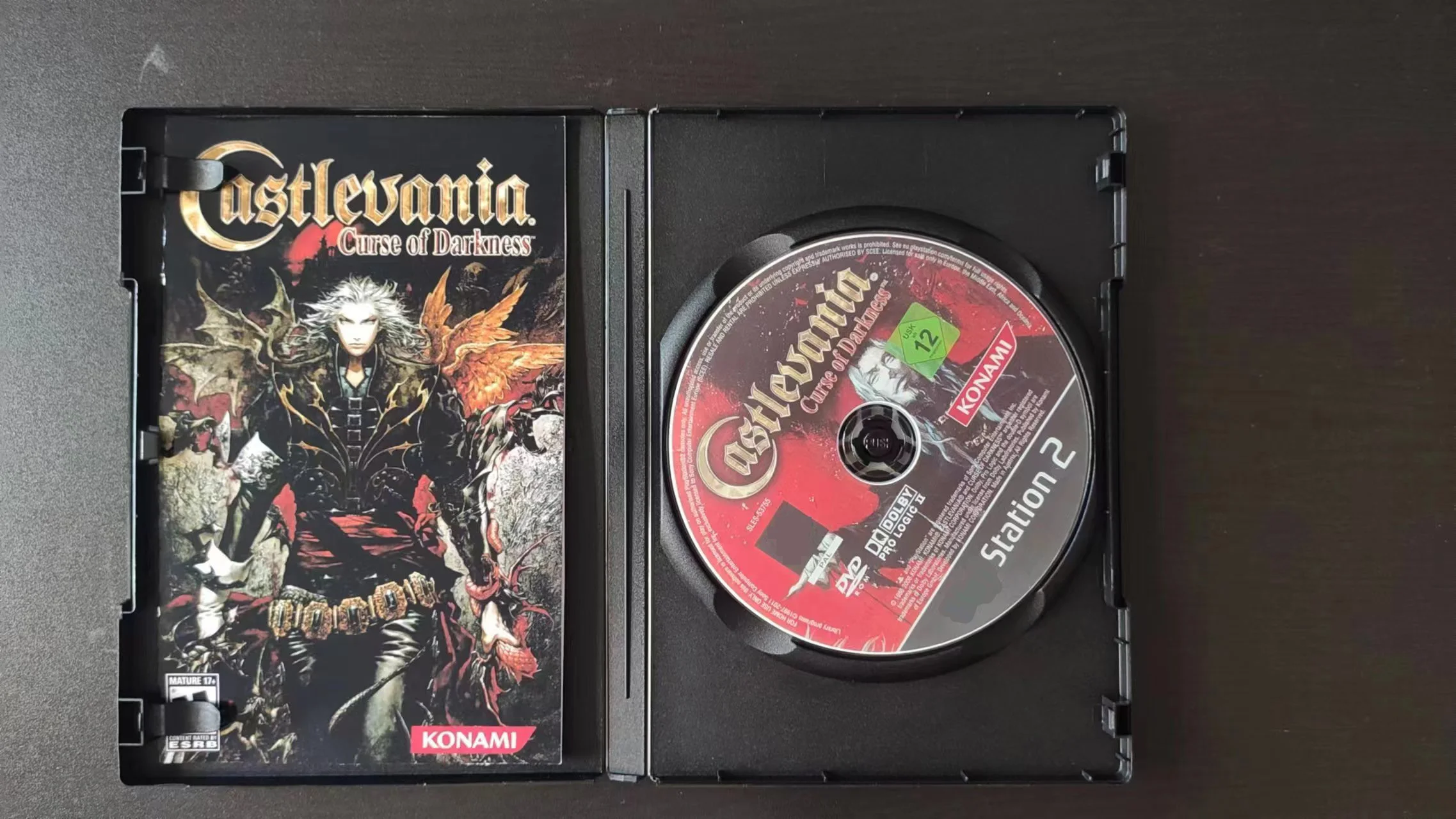 PS2 castlevania With Manual Copy Disc Game Unlock Console Station 2 Retro Optical Driver Video Game Machine parts