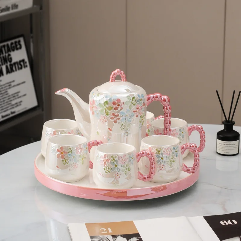 HYS light luxury high temperature resistant ceramic water set cup cup set tea set wedding gift for newcomers