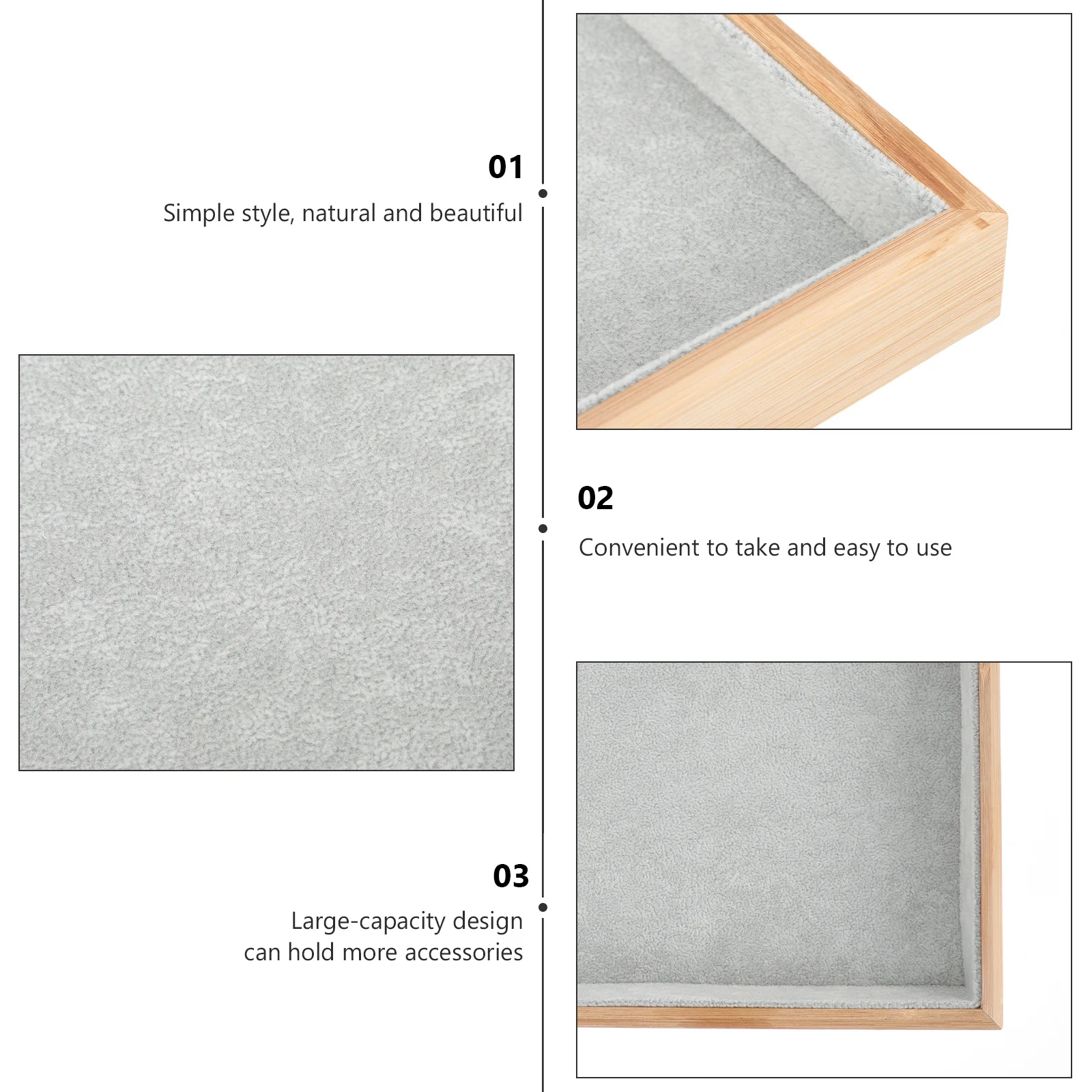 

Premium Jewelry Storage Plate Exquisite Organizer Necklace Ring Tray Home Tabletop Decoration Gift for Women Females