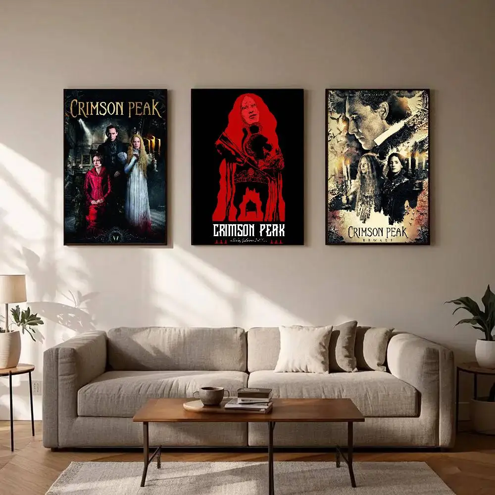 C-Crimson Peak Horror Movie Posters Living Room Bar Cafe Quality Canvas Vintage Style Comics Painting Art Home Wall Decor Pictu
