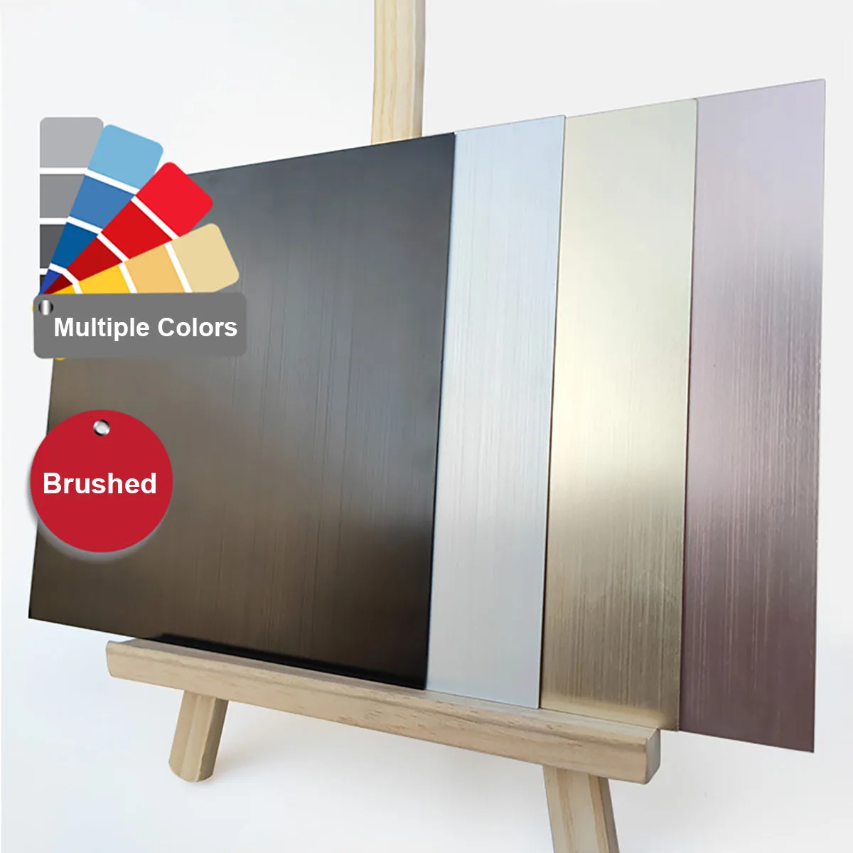 

Black/Silver/Gold/Rose Gold Brushed Anodized Aluminum Plate Thickness 0.5/0.8/1/1.5/2mm 100x100mm 200x200mm 200x300mm 300x300mm