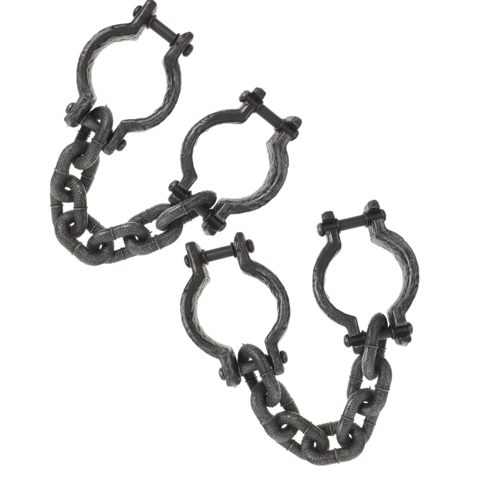 

2 шт., украшения на Хэллоуин, цепочки, реалистичные поддельные цепочки, универсальный реквизит для вечеринки для взрослых, нарядные костюмы, декор с привидениями