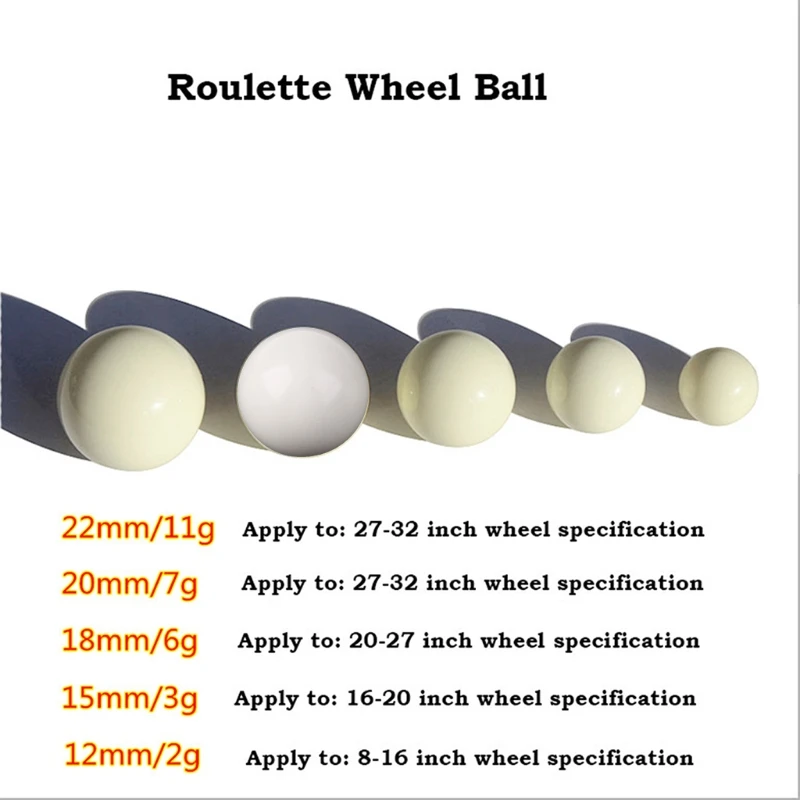 Bola resina repuesto para juego ruleta Casino, bola ruleta americana, 3 uds.