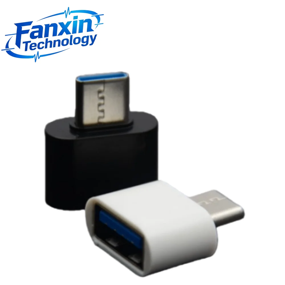 LED USB3.0 To Type C Adapter OTG To USB C USB-A To Micro USB Type-C Female Connector For Samsung Xiaomi POCO Adapters