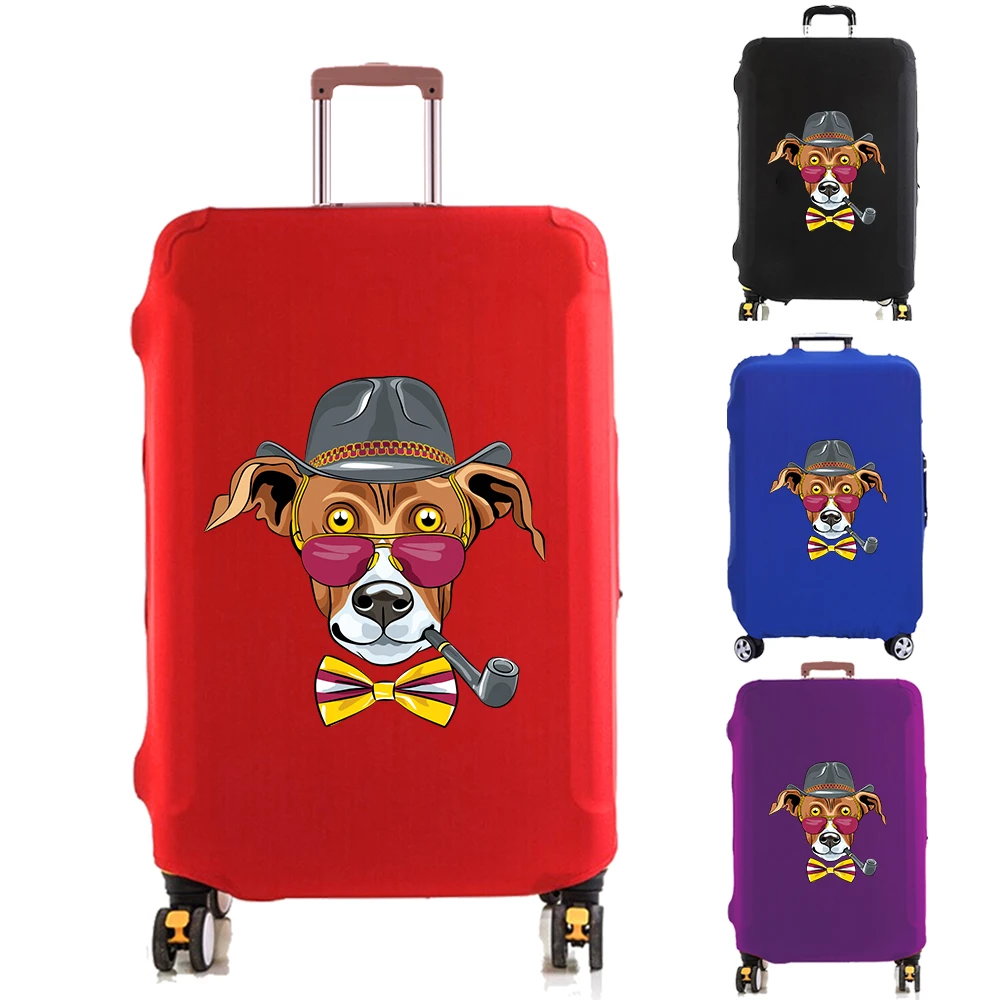 

Thick Elastic Luggage Cover Suitcase Detective Print Anti-scratch Protector for 18-32 Inch Trolley Case Travel Dust Accessories