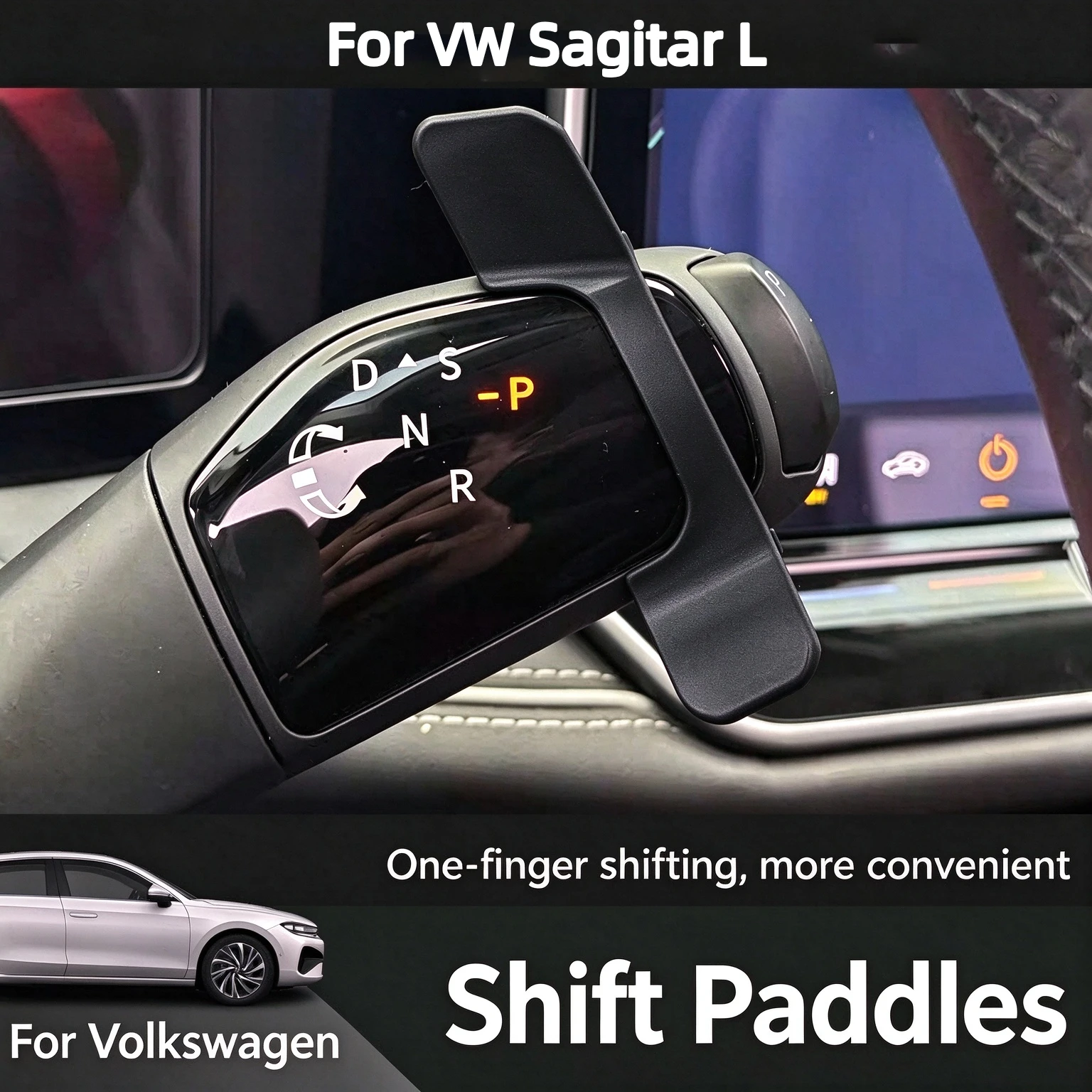 For Volkswagen Sagitar L Gear Shift Paddle Cover Column Shifter Trim Interior Decoration Kit Auto Accessories