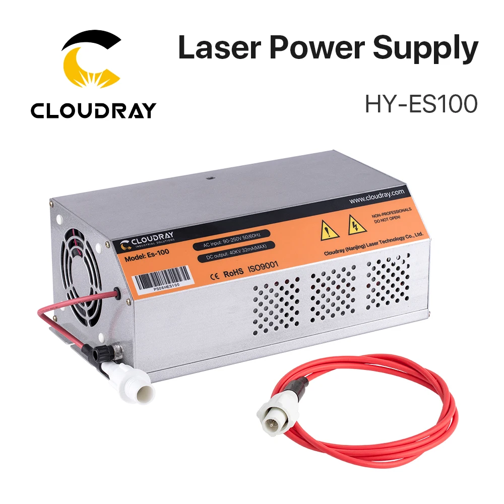 Cloudray 100-120W HY-Es100 Es Series CO2 Laser Power Supply for CO2 Laser Engraving Cutting Machine