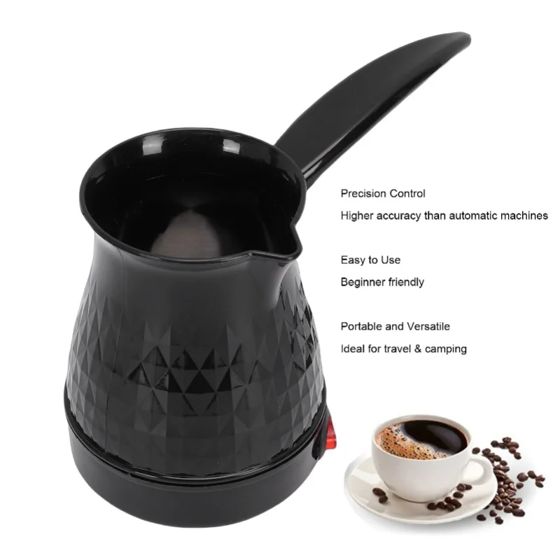 Electric Turkish Coffee Pot 600ml Stainless Steel 600W Turkey Coffee Machine For Home Travel Camping view 2