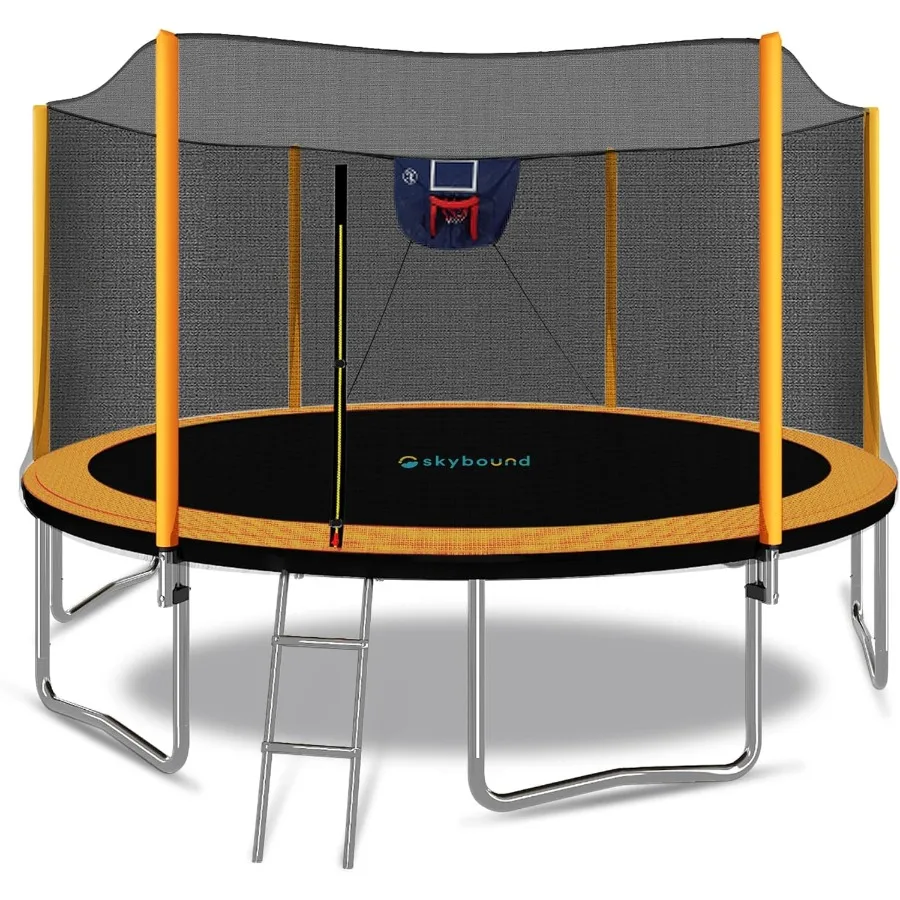 

Батут с защитной сеткой — 10, 12, 14, 15, 16 футов, большие уличные батуты для двора, одобренные ASTM, для взрослых — H