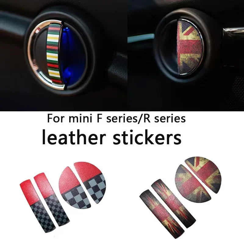 Interior Car Decoration Accessories Front Rear Door Handle Sticker For Mini Cooper F56 F55 F54 F60 R55 R56 R57 R58 R59 R60 R61