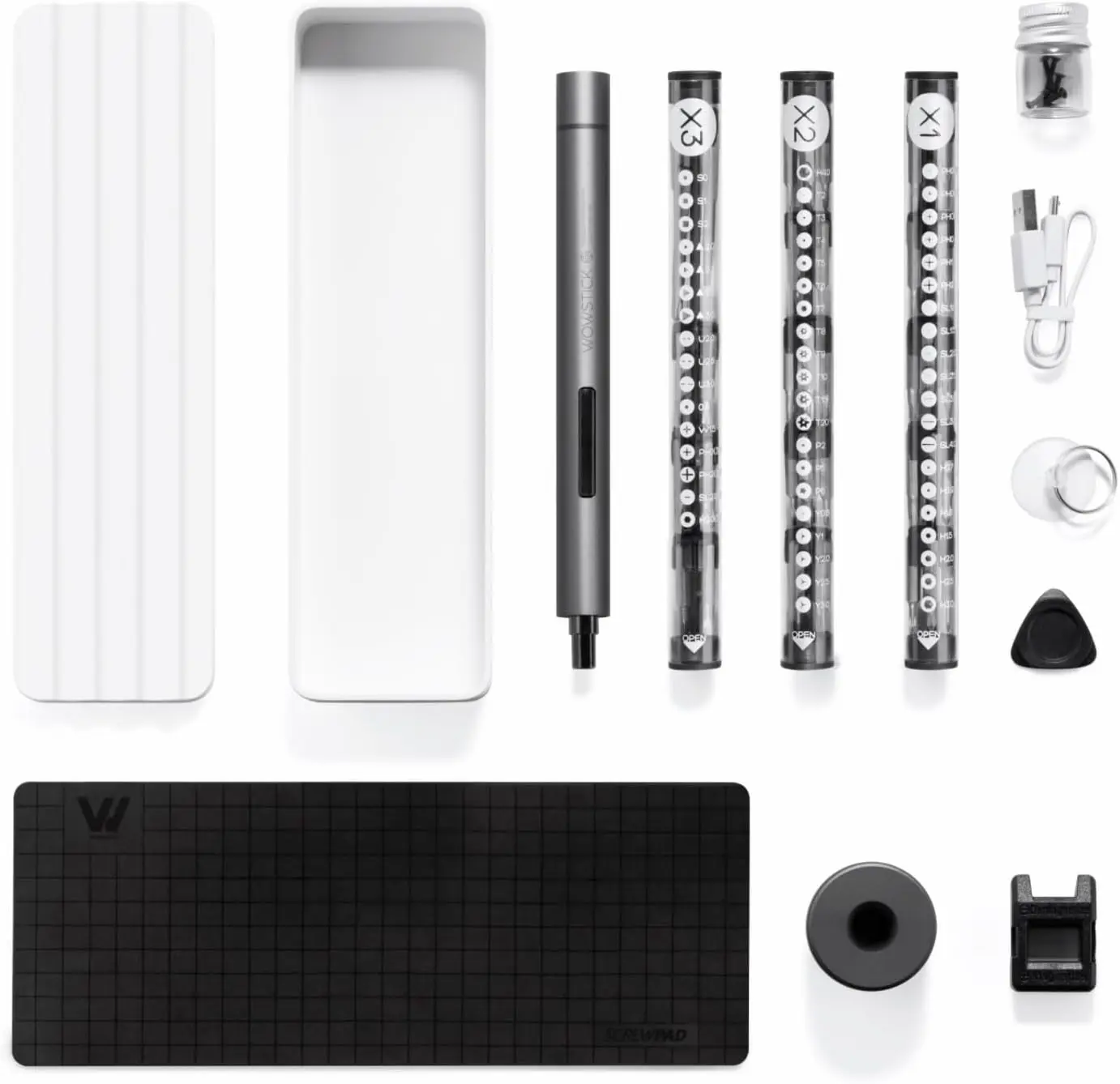 

Аккумуляторный электрический шуруповерт с LED-подсветкой и 56 насадками для ремонта электроники