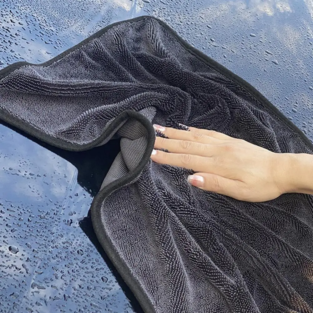 

Scratch-free Cloth Car Wash Towel Absorbent Microfiber Cloth for Streak-free Mirror Shine Car Washing Protects Paint No Lint