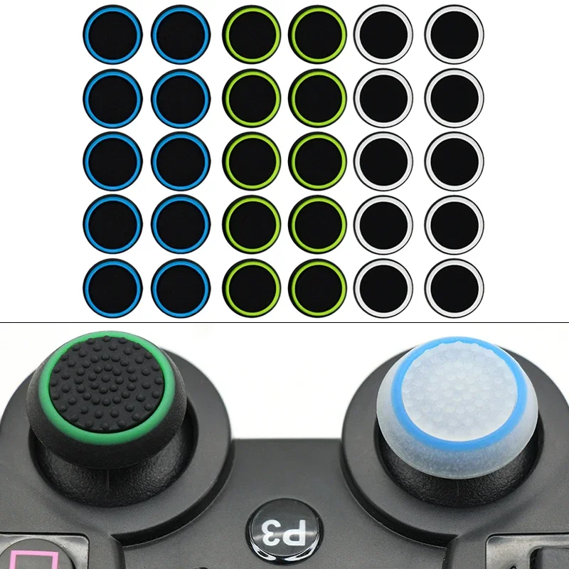 

10PCS Luminous Silicone Controller Thumbstick Grips Thumb Cap Button Sleeve For PS5 PS4-Xbox-One 360 Game Controller Accessories