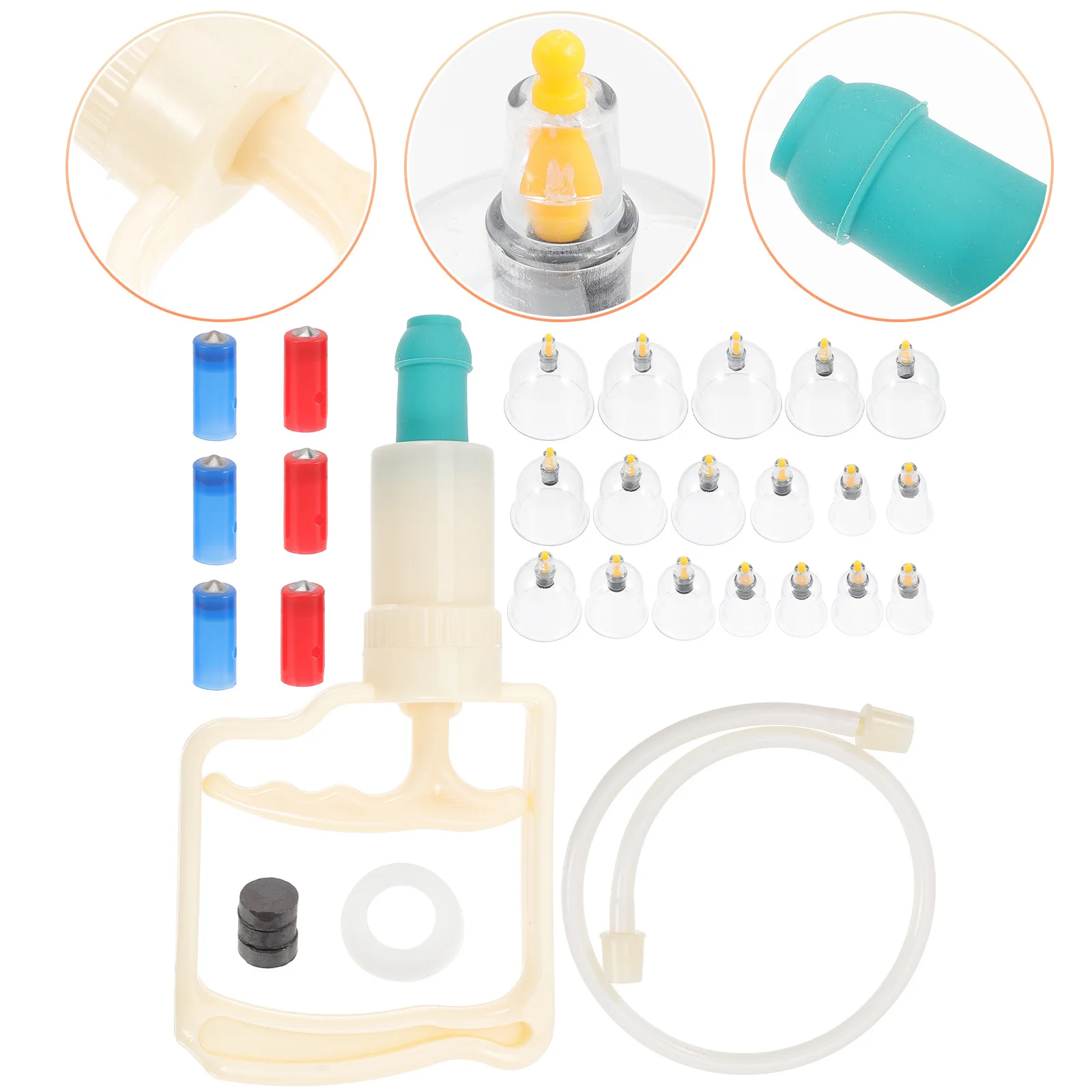 

1 Set Household Vacuum Cupping Therapy Kit Multi-Function Cupping Cups For Body Care Portable Massage Device For Home Use Back