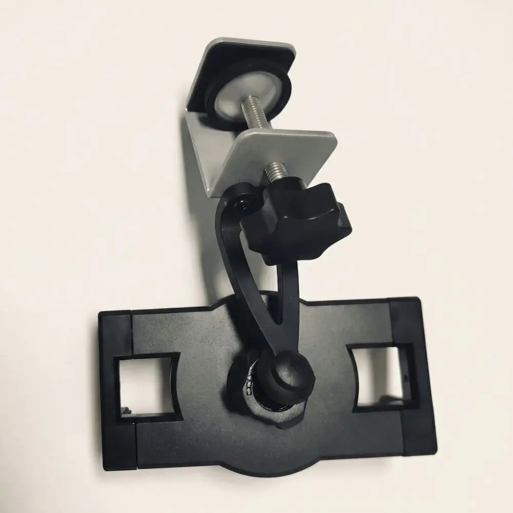 Universal Design Under Cabinet Holder Metal Clamp Simple Installation Tablet Mount Stand Adjustable Fit Desk Mount