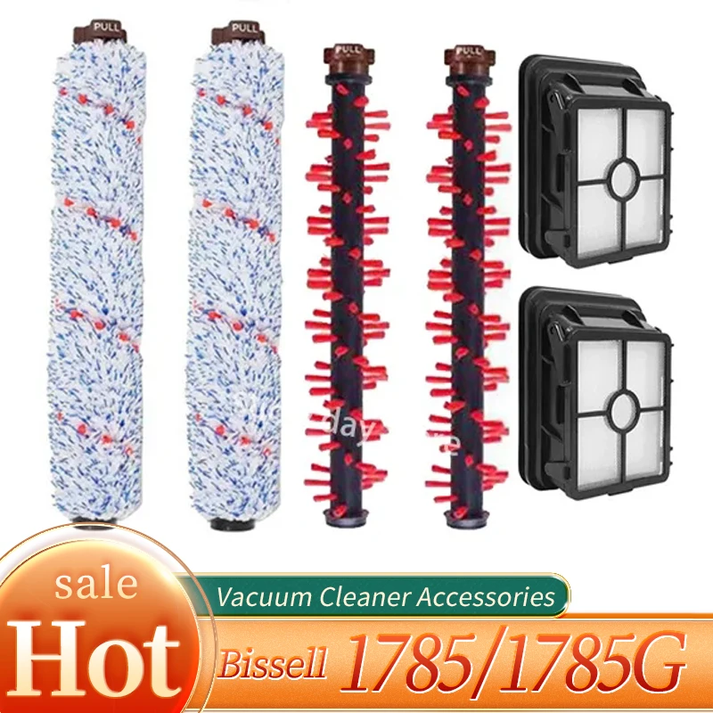 مكنسة كهربائية أجزاء مربعة فلتر Hepa متعدد الأسطح فرشاة لفة L & تصفية ل bissale Crosswave 1785Q 1785F 1785B
