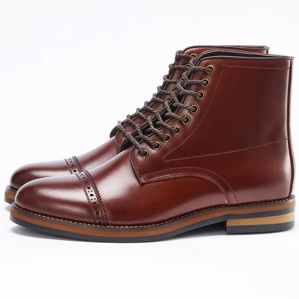 Proveedor al por mayor en línea, botas Chelsea de alta calidad, botines occidentales de piel de becerro para hombre, zapatos para hombre, Stock