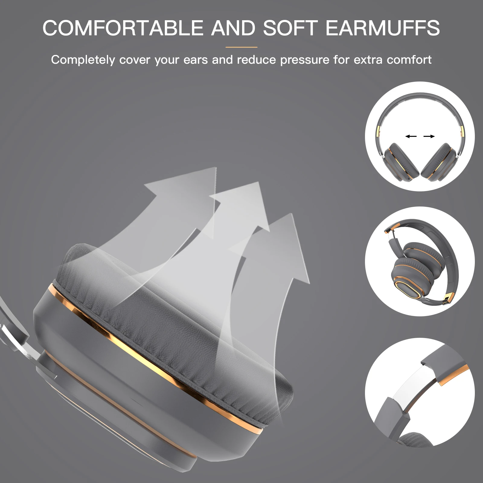 H7 Pro max Wireless Headsets Bluetooth Headphones Noise Cancelling Great Bass Stereo Foldable Music Sport Earphone Support TF FM