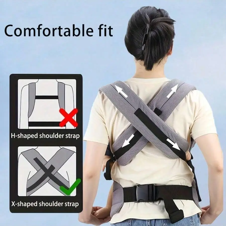 1Pc Simple Baby Carrier, Lightweight Baby Carrier, Multi-Functional Front-Hold Baby Carrier - Comfortable and Soft, Easy to Use When Going Out, a Gift for Your Baby