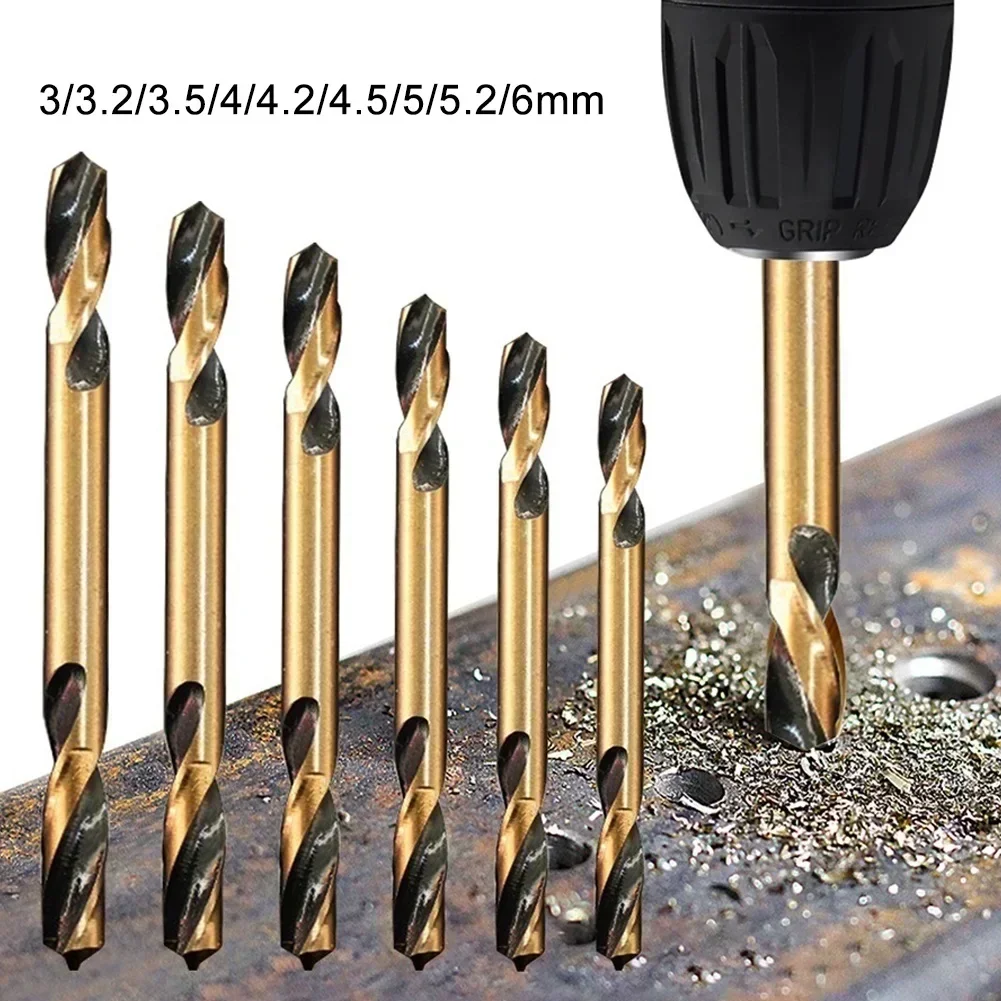 

HSS Double-Headed Auger Drill Bit For Metal Stainless Steel Iron Wood Drilling Hand Drill Bench Drill Bit Replacement Power Tool