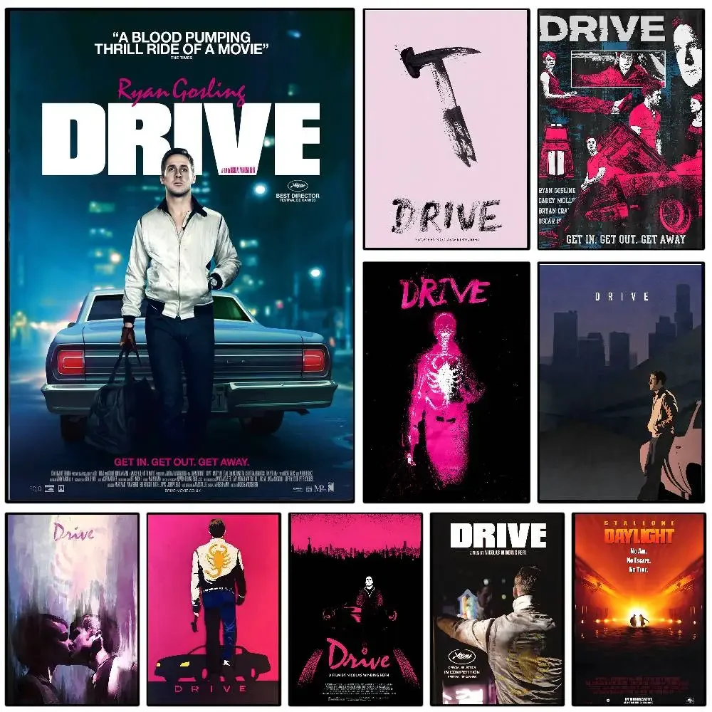 Thriller Movie D-Drive 2011 Poster Art Sticky Wall Waterproof Home Living Room Bedroom Bar Aesthetic Decoration