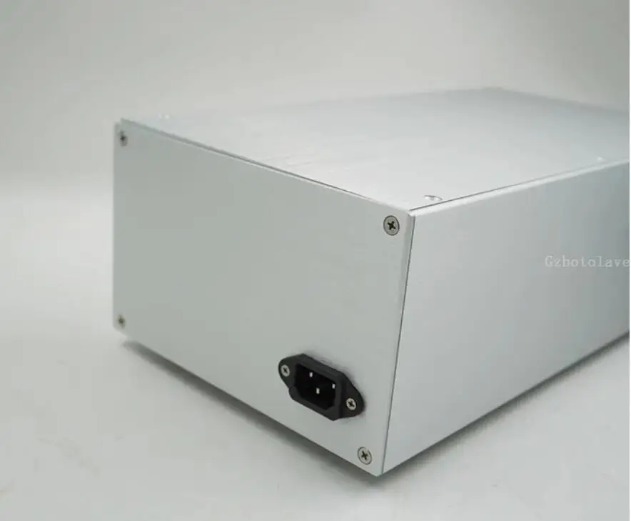 All aluminum power amplifier split  power filter DIY chassis  lithium battery install preamplifier housing W200*H120*D380mm