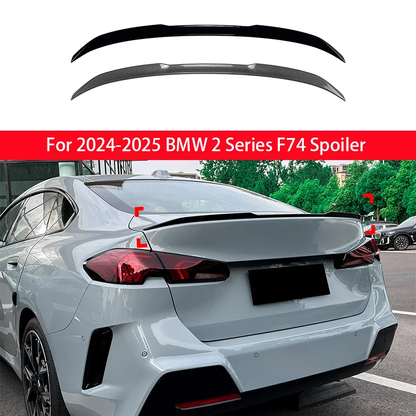 

For 2024-2025 BMW 2 Series F74 225i 235i MP Rear Tail Wing Spoiler Fixed Wing Glossy Black Modification Car Body Kit