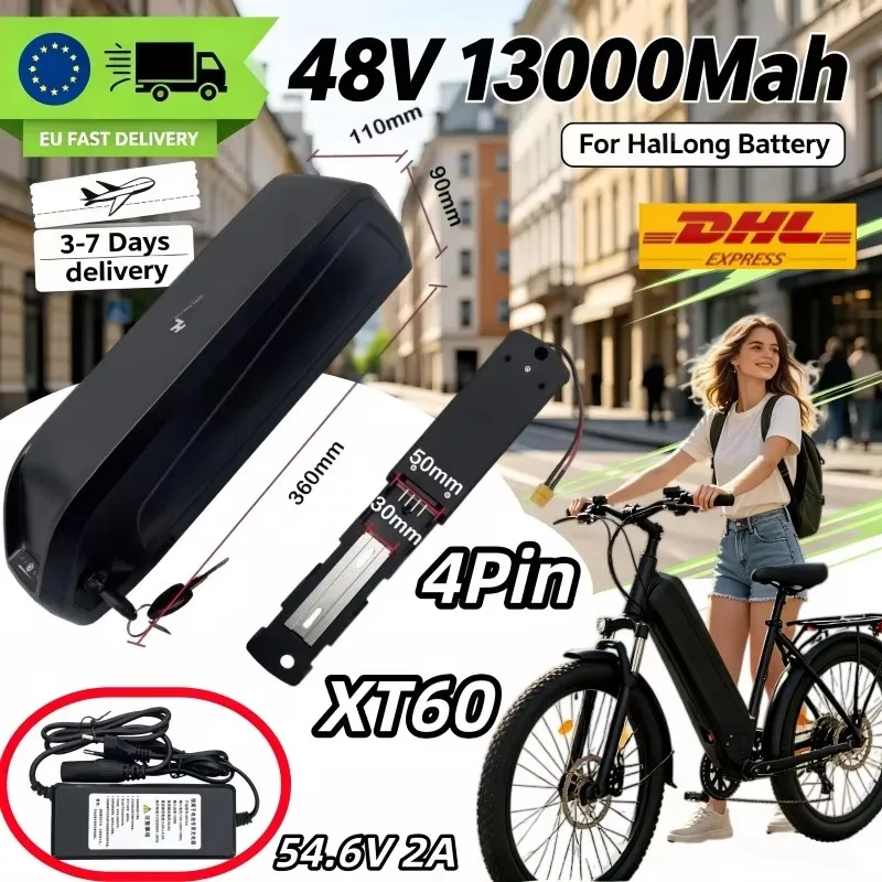 2026 Hailong Nuovo Pacco Batteria al Litio 48V 20Ah 30Ah 40Ah a Ricarica Rapida, Adatto per Motore ad Alta Potenza Bafang BBS02 BBS03 BBSHD 500W-2000W, Pacco Batteria a Piena Capacità