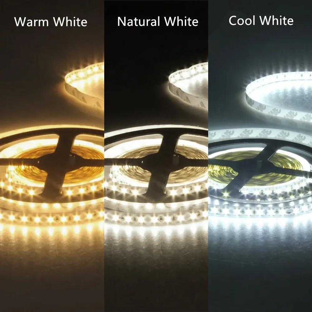 Afbeelding 5: 24V Dimbare CCT LED Stripverlichting 2700K tot 6500K Instelbare LED Tape Dubbele Kleur Lineaire Verlichting 10 Meter 2835 SMD Wit en Warm Wit