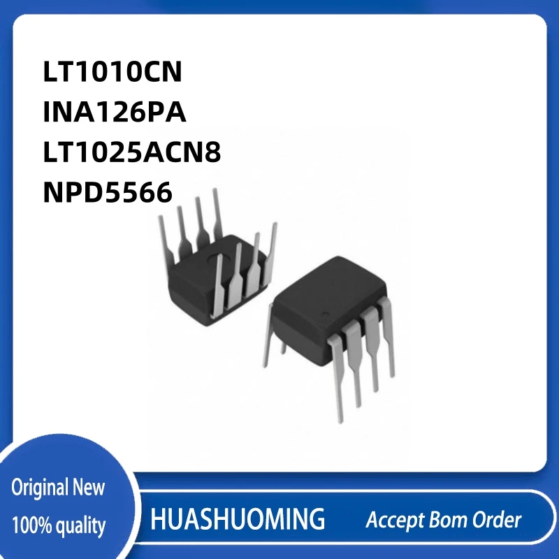 

10PCS/LoT LT1010CN 1010CN LT1010 INA126PA INA126 126PA LT1025ACN8 LT1025 NPD5566 5566 DIP8