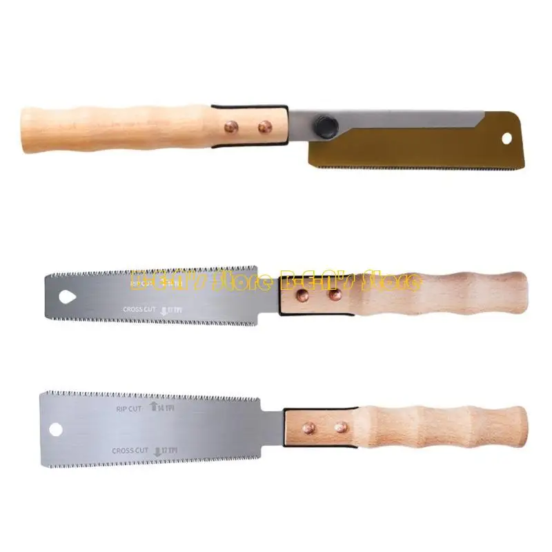 Y1AD Japanese Hand Sawing Woodworking Tool Flush Cut Sawing Handle Pull Sawing Small