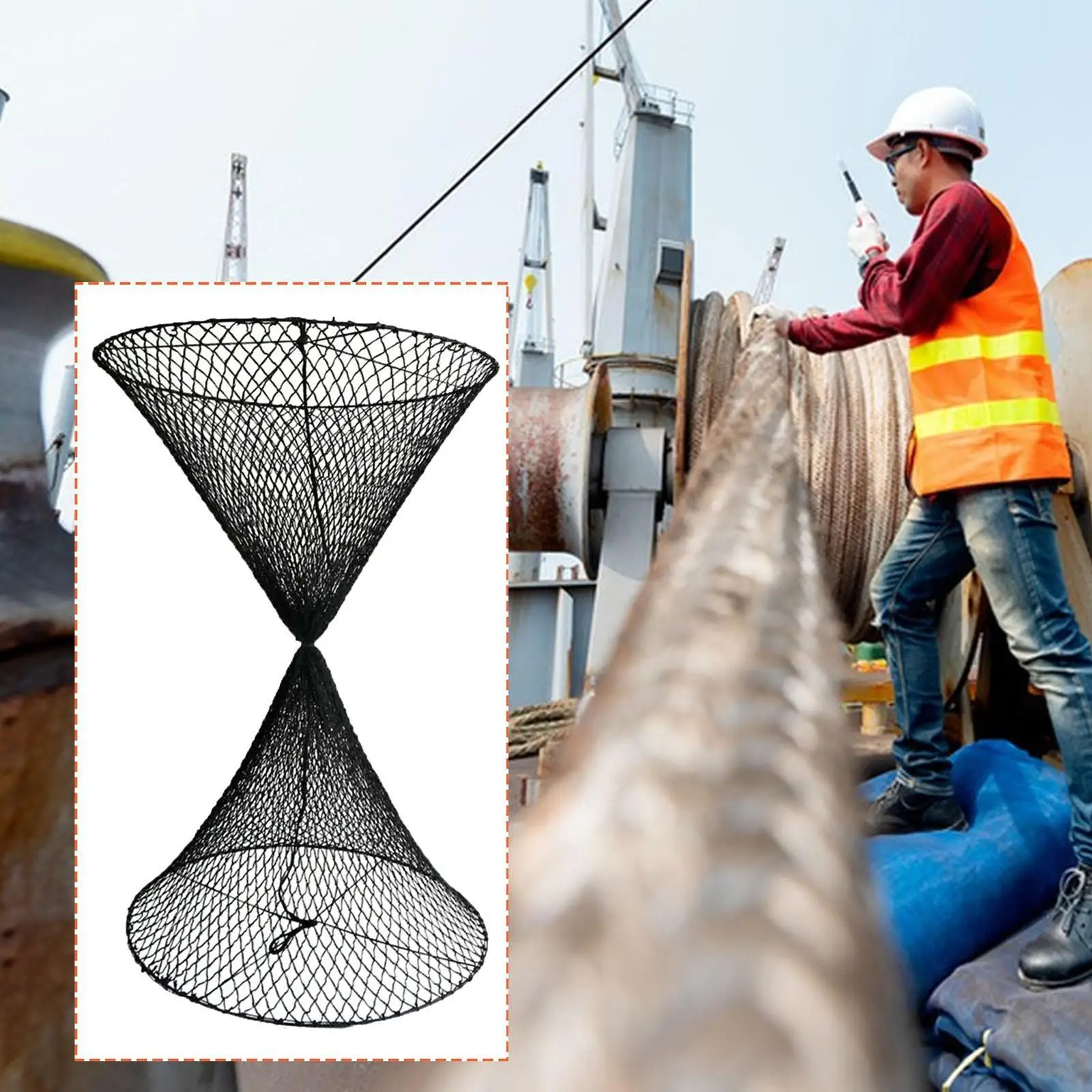 

Сигнальный конус из полиэстеровой сетки для морских судов, дневной световой сигнал для безопасности навигации контейнерных судов