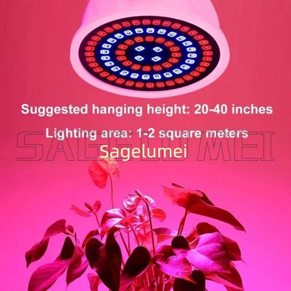 220V E27 E14 LED Plant Grow Light Cup Plant Indoor Fill Light Cup Hydroponic Full Spectrum Bulb Purple Plant Growth Lamp 1-5pcs