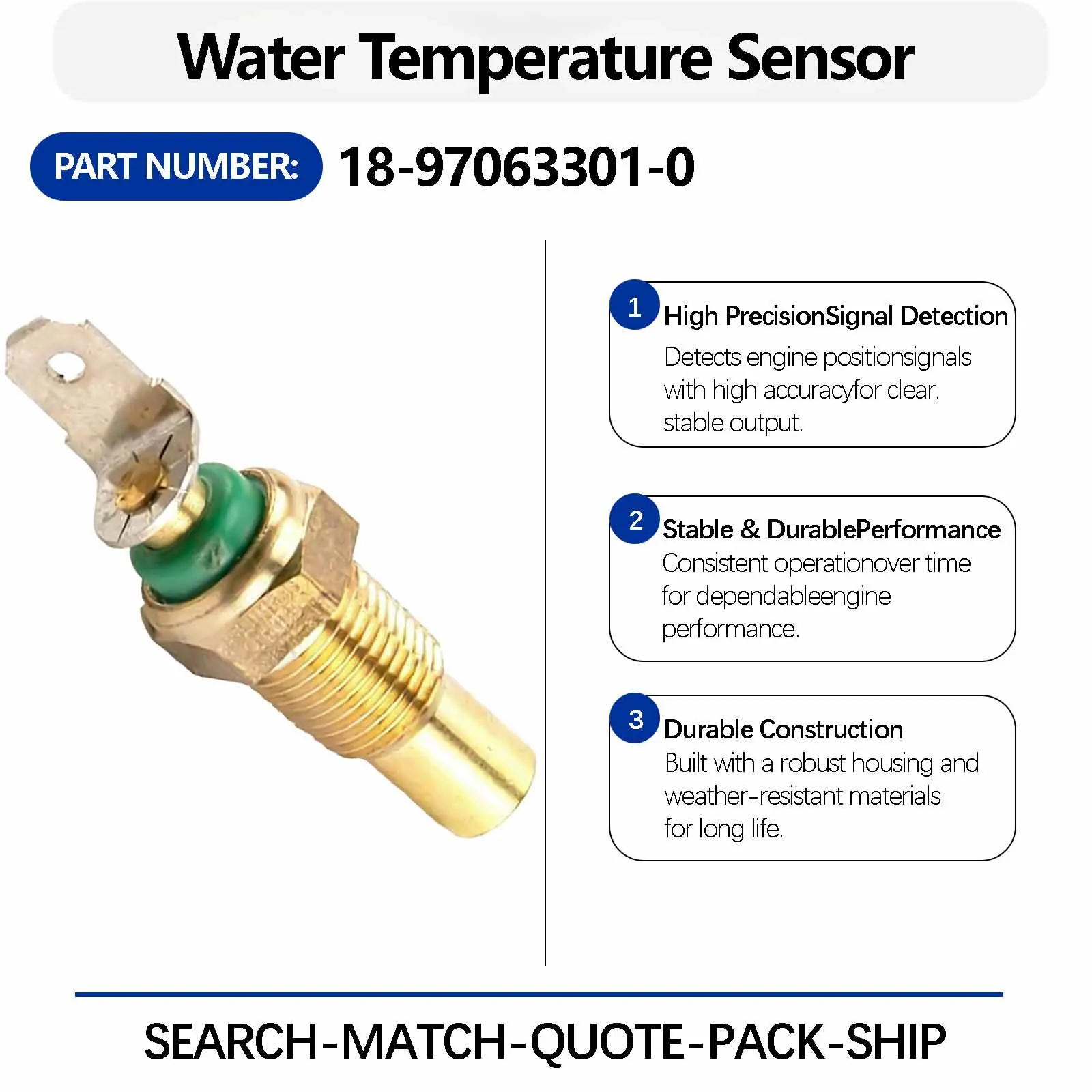 Water Temperature Sensor HM-A40070 KZ001849 18-97063301-0 For Kato HD2045-3 Crawler Excavators