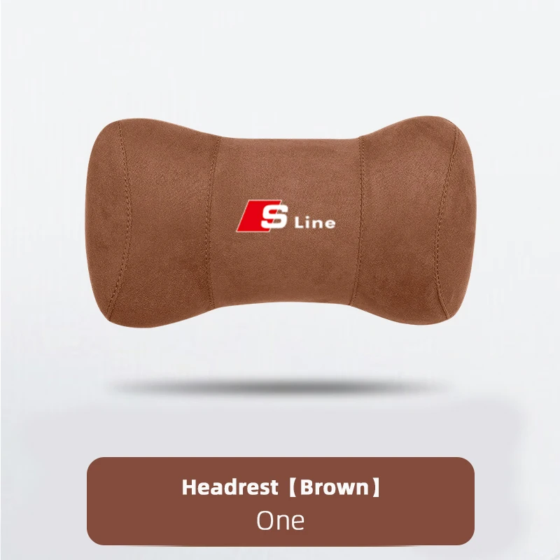 Auto Sitz Sicherheit Kopfstütze Pad Auto Logo Hals Kissen Für Audi Quattro Sline A3 A4 A6 A5 Q5 A1 Q7 Q3 Q2 Q8 A7 A8 TT S1 SQ5 RSQ3