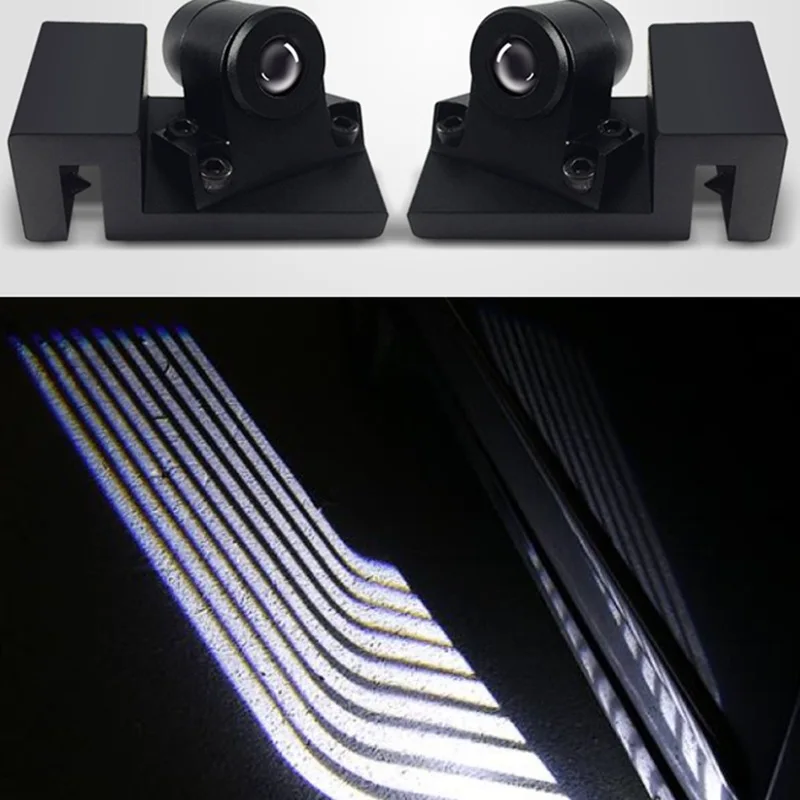 Led Lights For Vehicles Welcome Light Led Carpet Puddle Light For Tesla Bmw Golf Car Decorations Car Accessories Ground Lamps