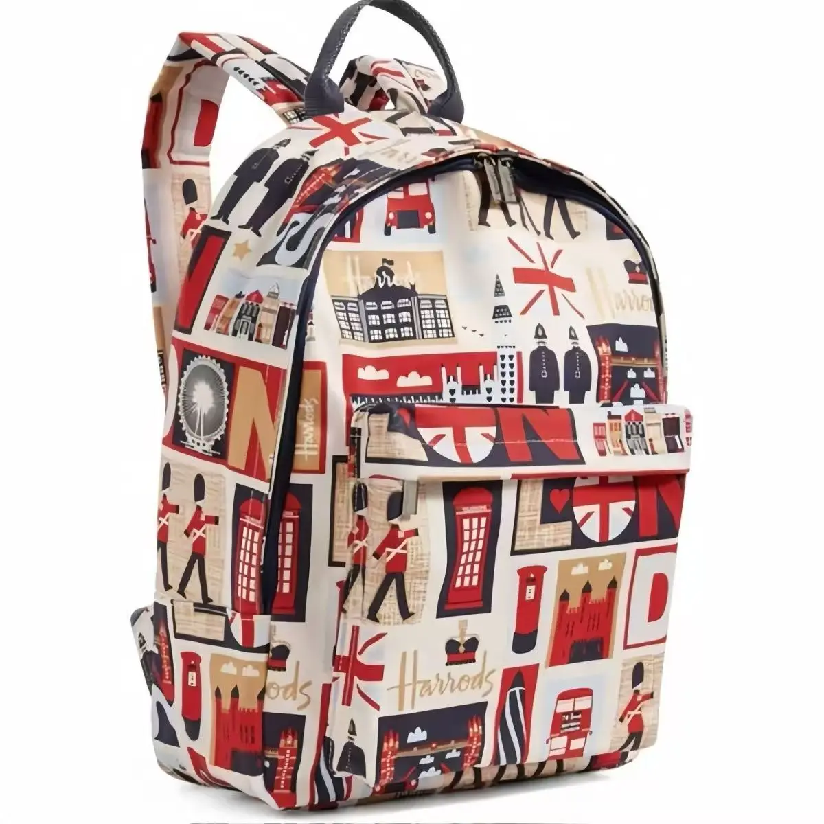 

Рюкзак Harrods с рисунком лондонского стиля, большой вместительный рюкзак 38*27*14 см, школьная сумка для студентов, уличная дорожная сумка для покупок